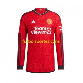 Camiseta Manchester United Primera Equipación 2023/2024 Manga Larga